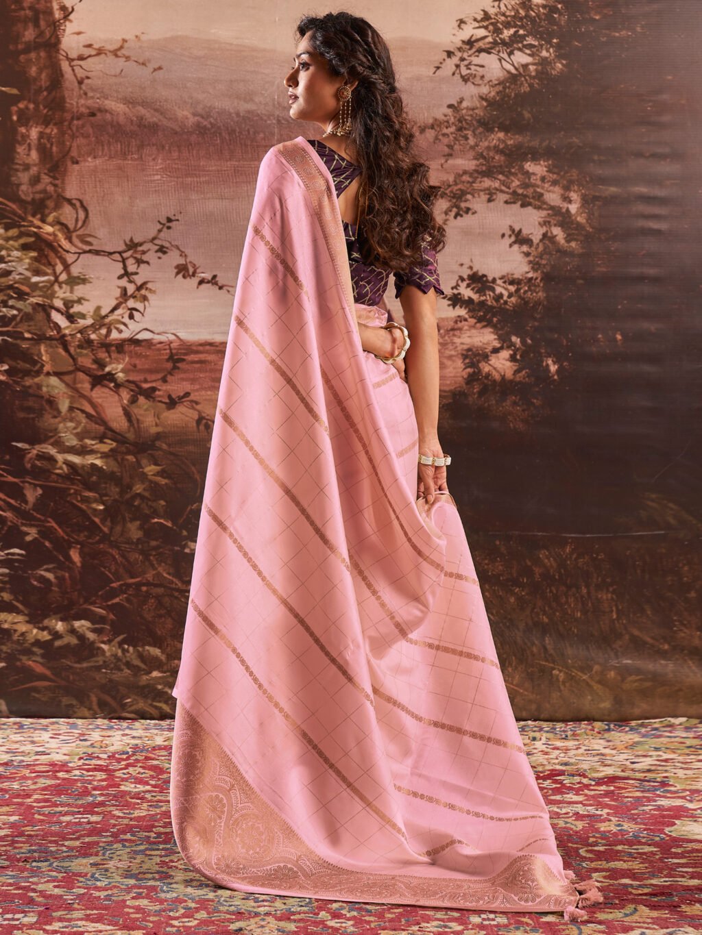 showcasing the beauty and craftsmanship of Designer Saree.
