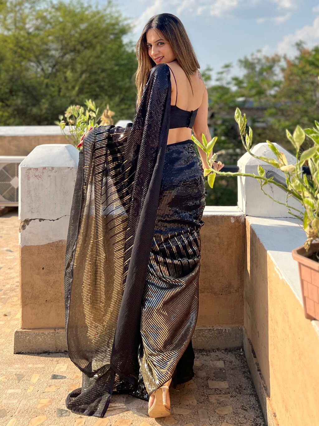 showcasing the beauty and craftsmanship of Traditional Saree.