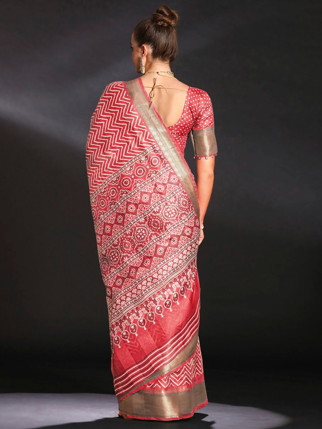 showcasing the beauty and craftsmanship of Designer Saree.