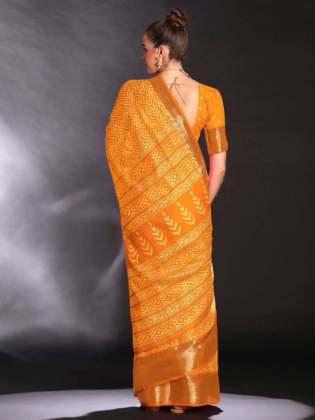 showcasing the beauty and craftsmanship of Silk Saree.