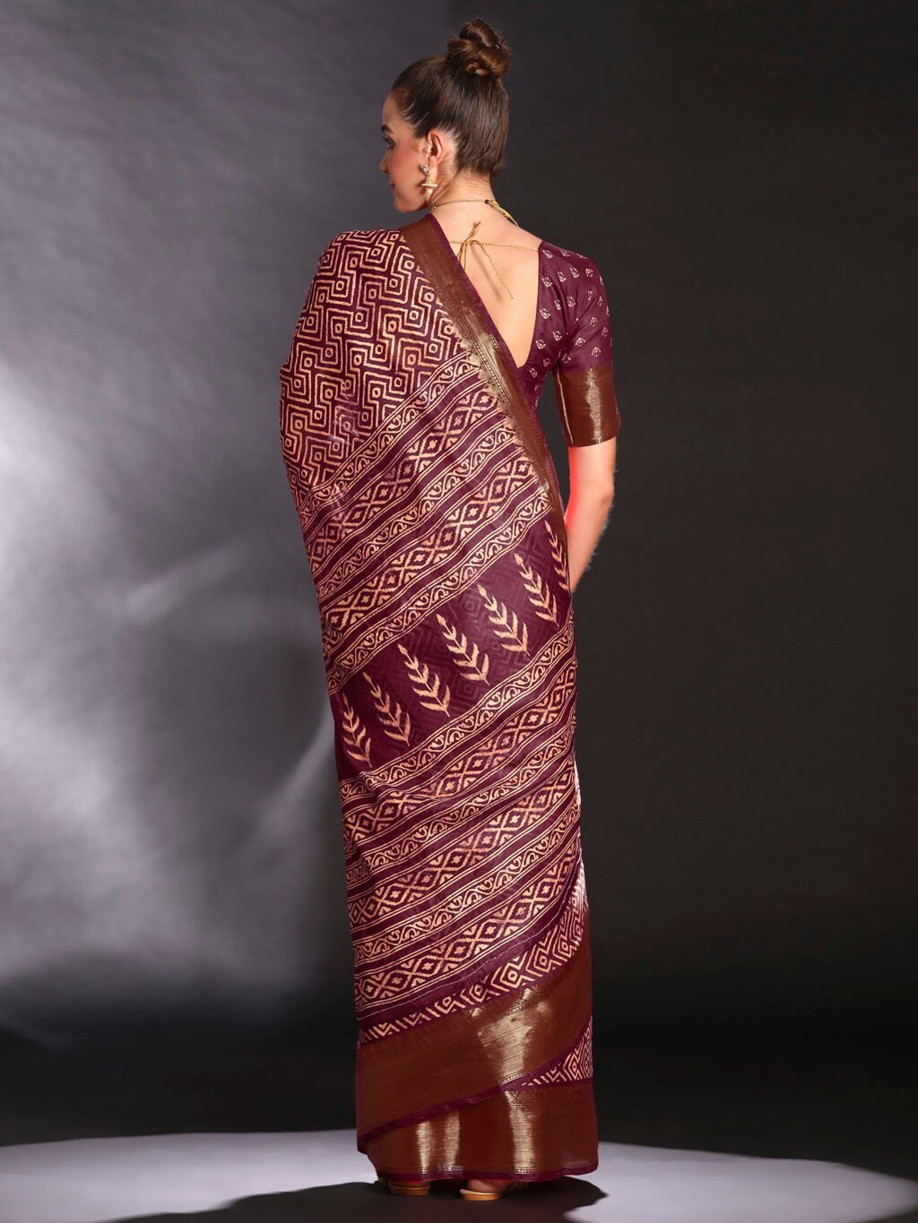 showcasing the beauty and craftsmanship of Festive Saree.