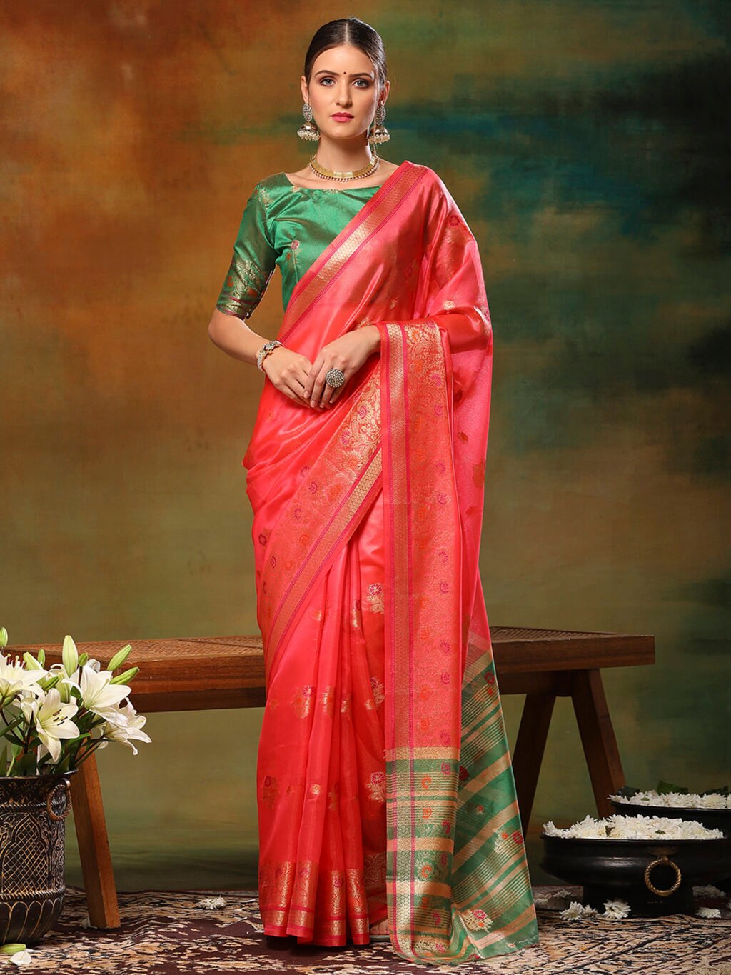 Image of Pink Saree