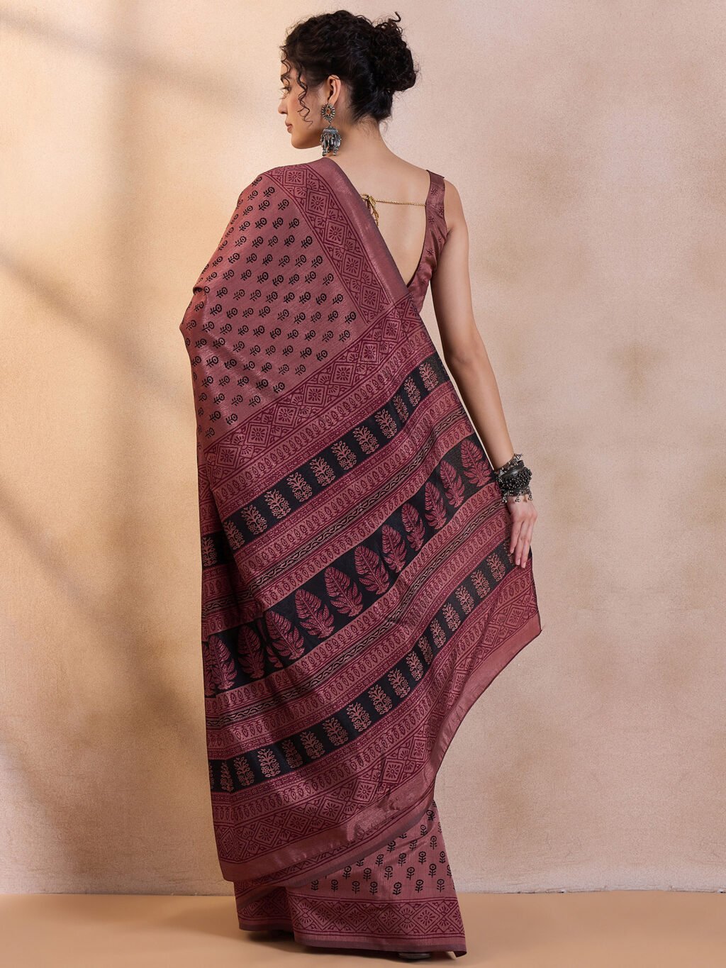showcasing the beauty and craftsmanship of Silk Saree.