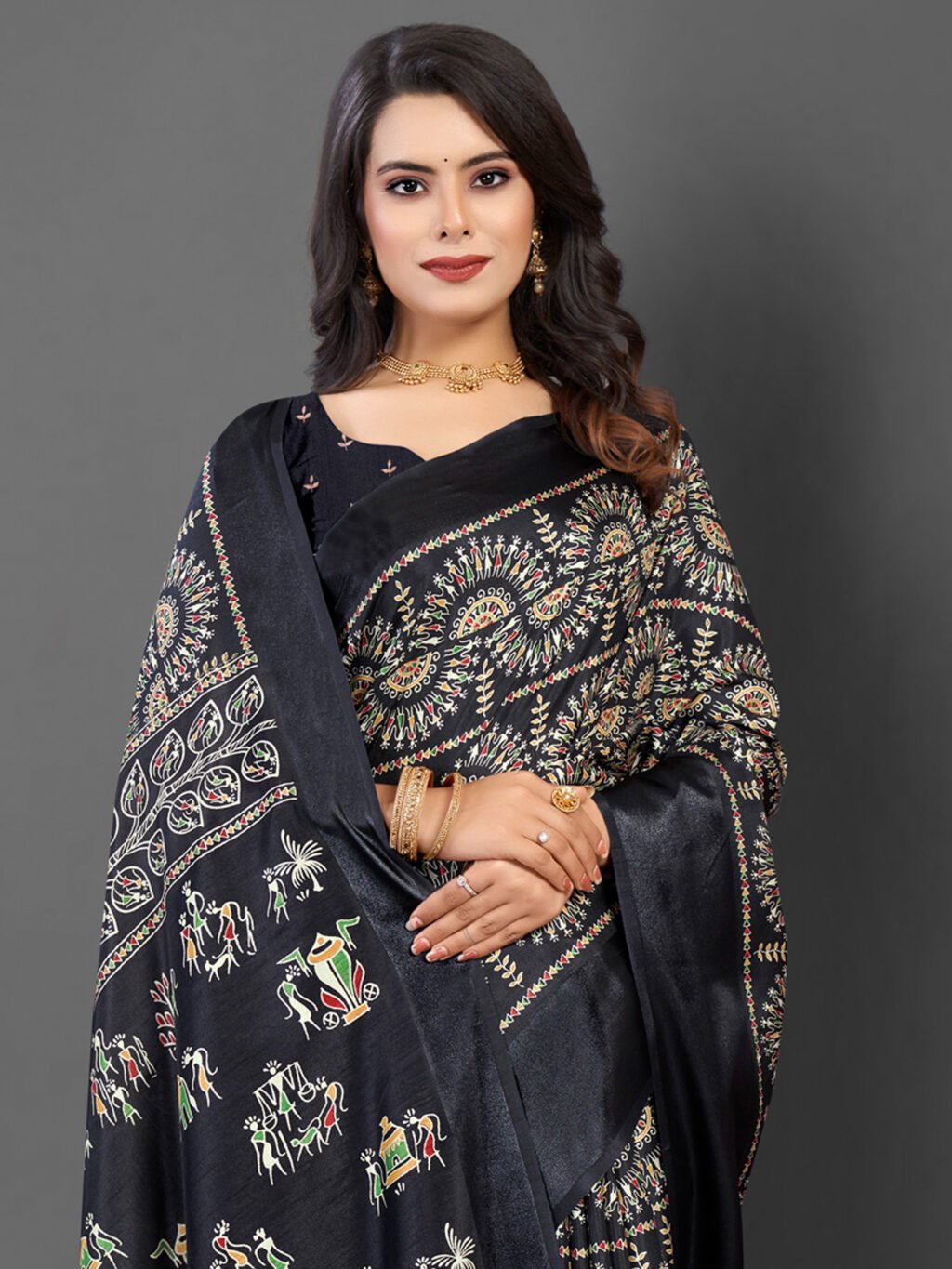showcasing the beauty and craftsmanship of Traditional Saree.