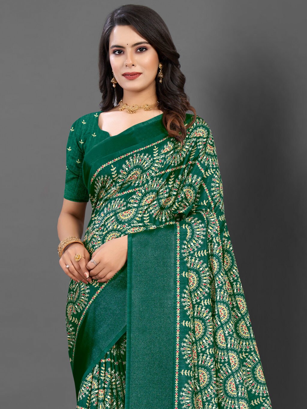 showcasing the beauty and craftsmanship of Silk Saree.