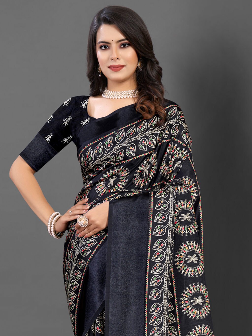 showcasing the beauty and craftsmanship of Festive Saree.