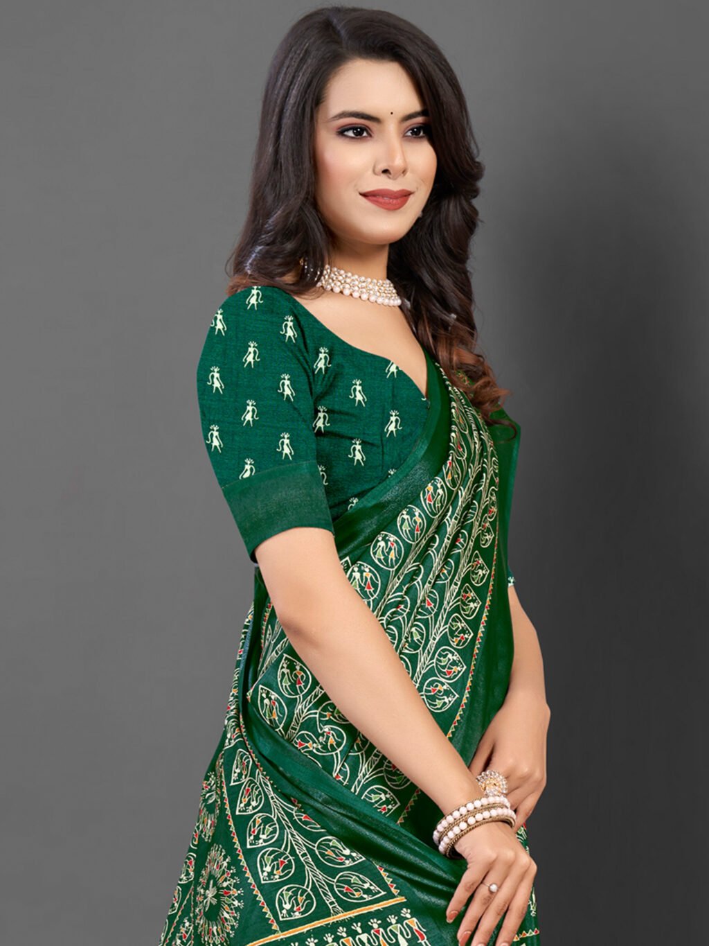 showcasing the beauty and craftsmanship of Designer Saree.