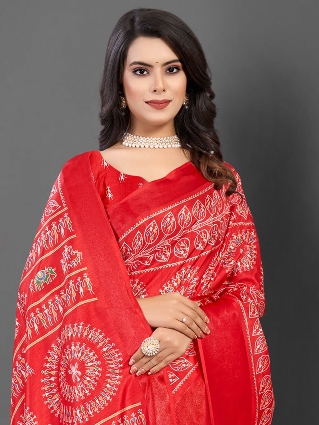 showcasing the beauty and craftsmanship of Festive Saree.