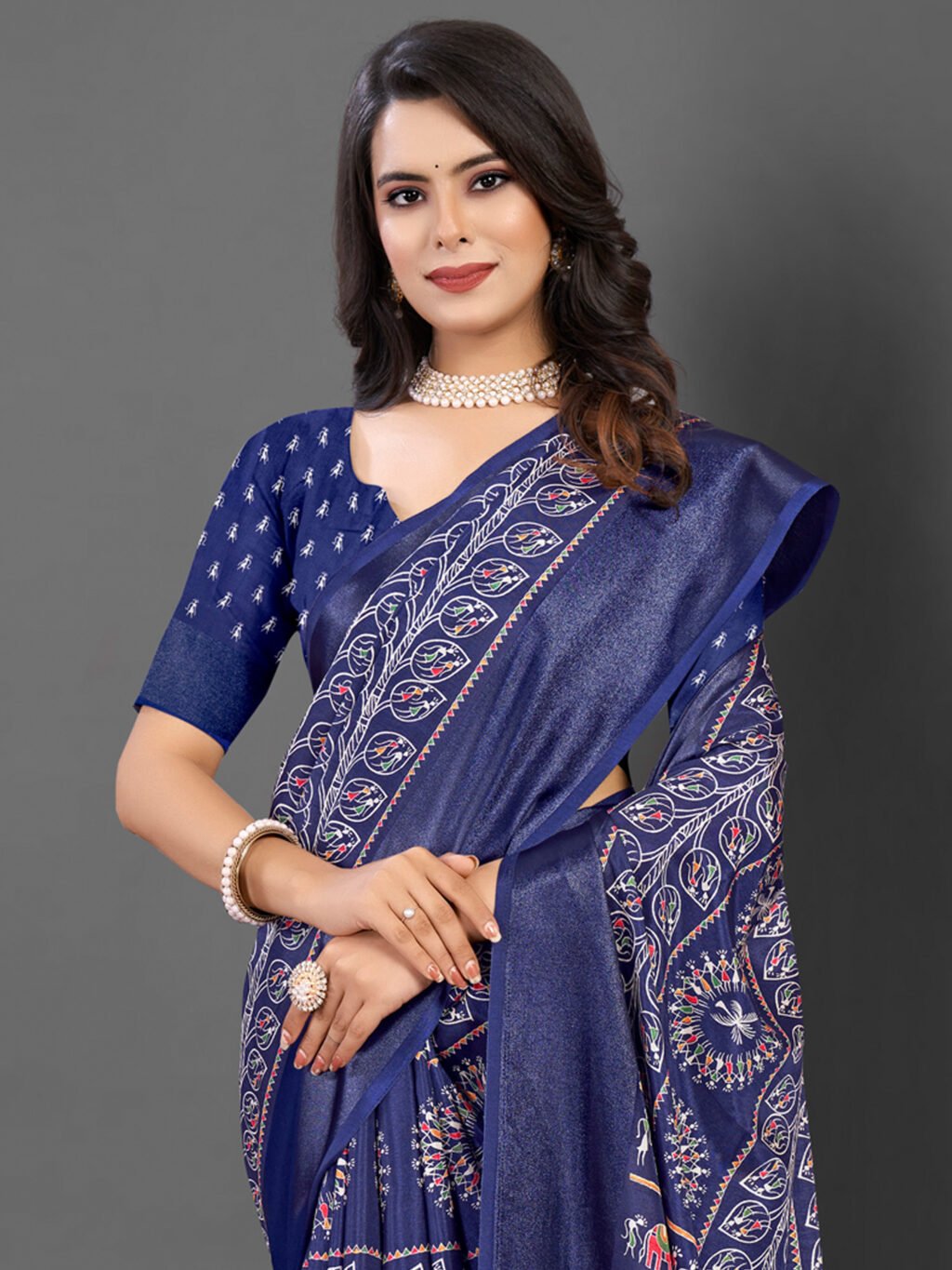 showcasing the beauty and craftsmanship of Party Wear Saree.