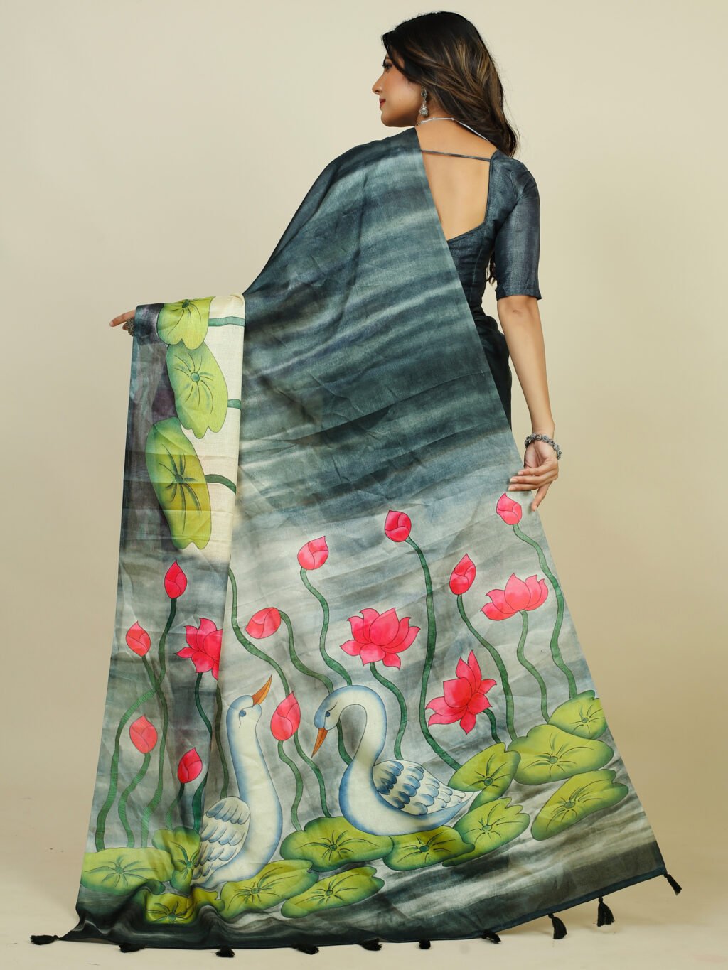 showcasing the beauty and craftsmanship of Festive Saree.