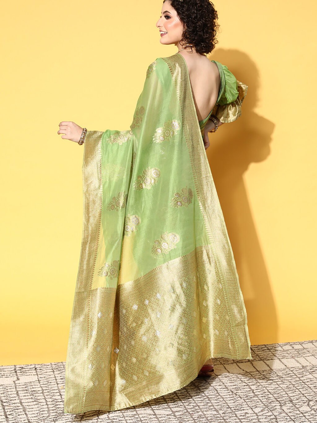showcasing the beauty and craftsmanship of Traditional Saree.