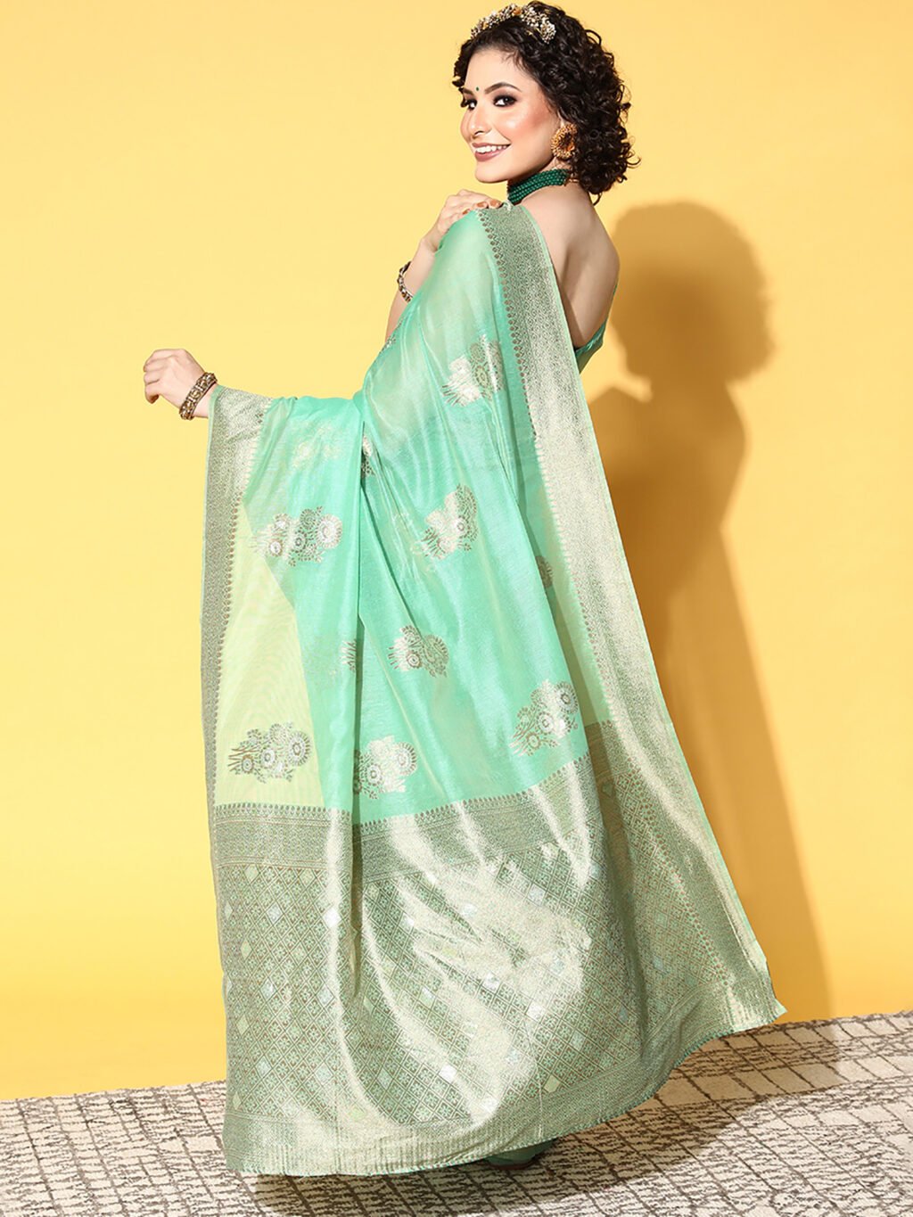 showcasing the beauty and craftsmanship of Traditional Saree.