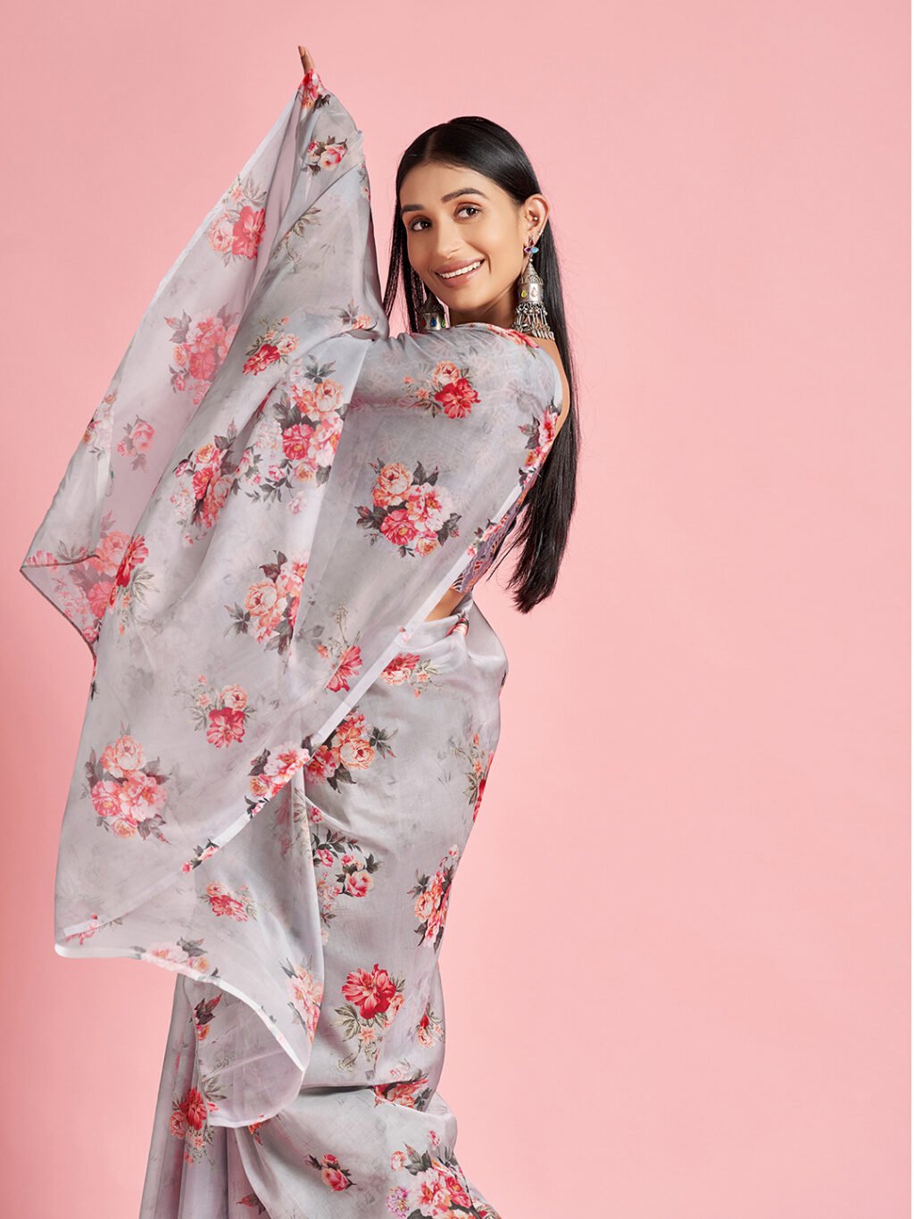 showcasing the beauty and craftsmanship of Festive Saree.