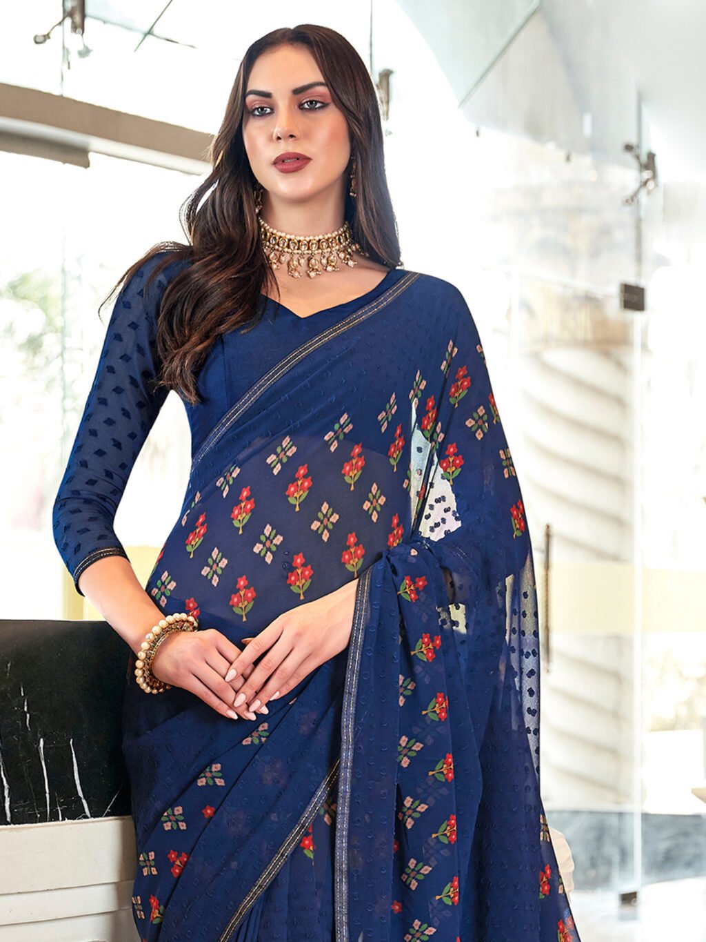 showcasing the beauty and craftsmanship of Festive Saree.
