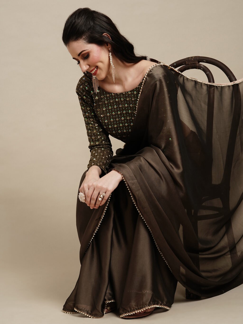 showcasing the beauty and craftsmanship of Traditional Saree.