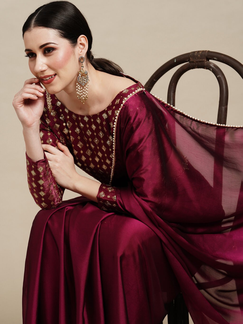 showcasing the beauty and craftsmanship of Traditional Saree.