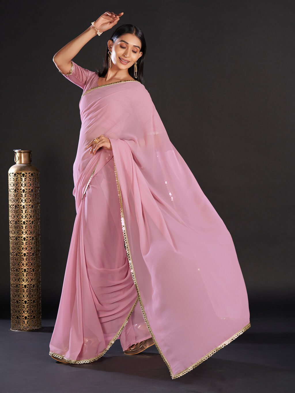 showcasing the beauty and craftsmanship of Festive Saree.