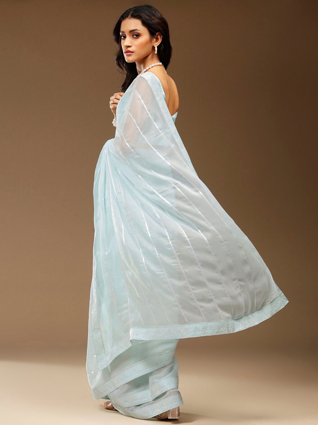 showcasing the beauty and craftsmanship of Silk Saree.