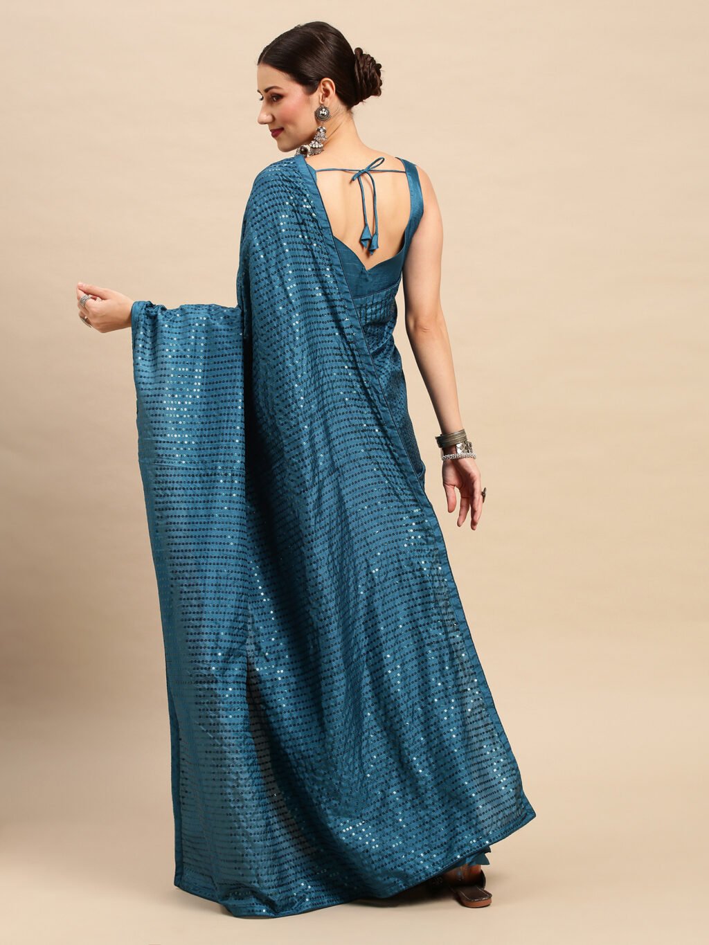 showcasing the beauty and craftsmanship of Designer Saree.