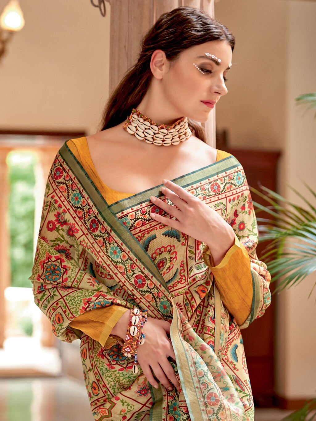 showcasing the beauty and craftsmanship of Traditional Saree.