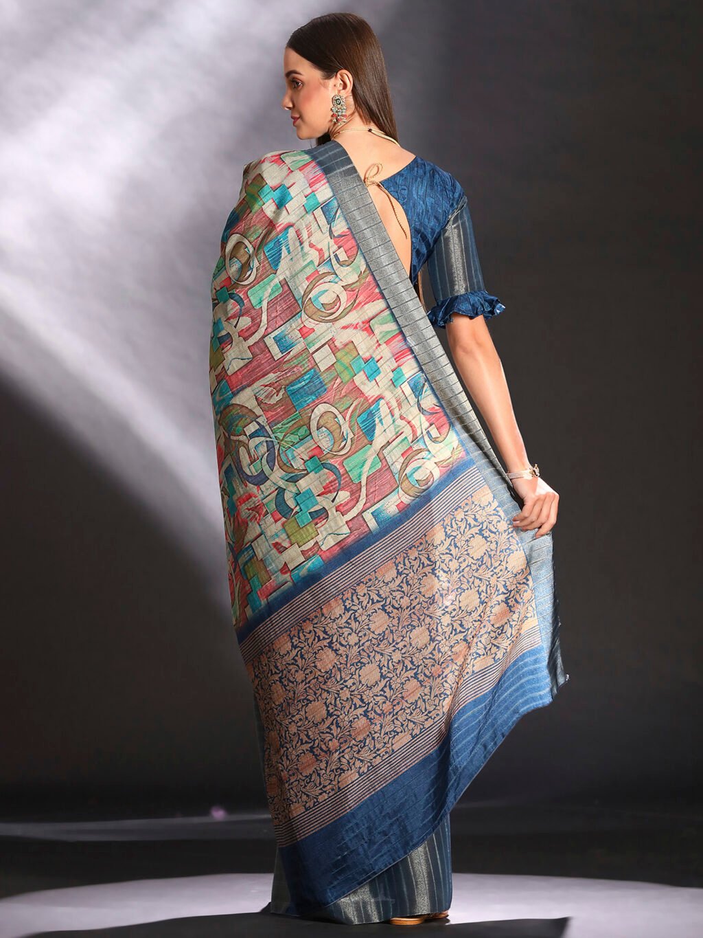 showcasing the beauty and craftsmanship of Traditional Saree.