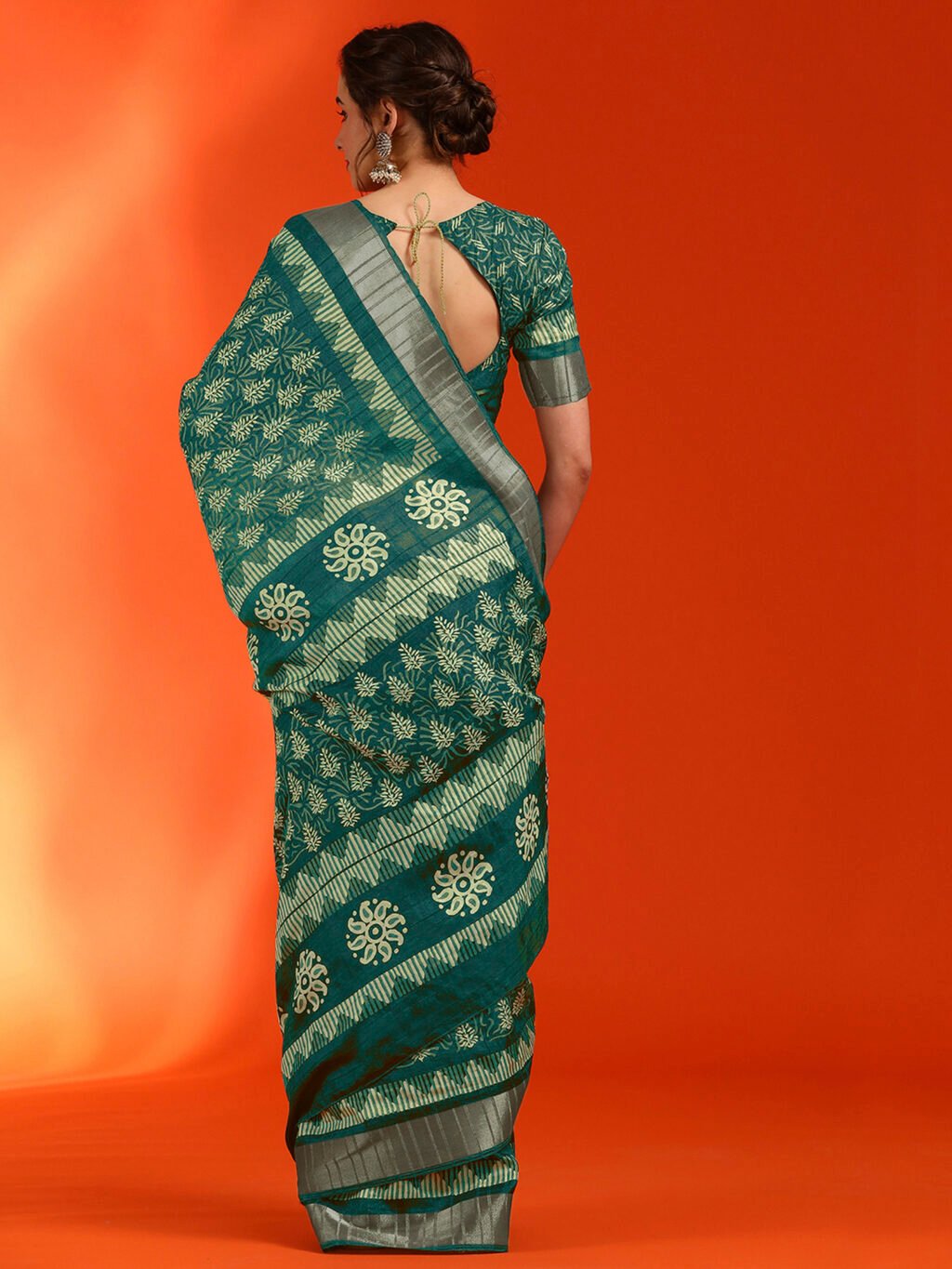 showcasing the beauty and craftsmanship of Silk Saree.