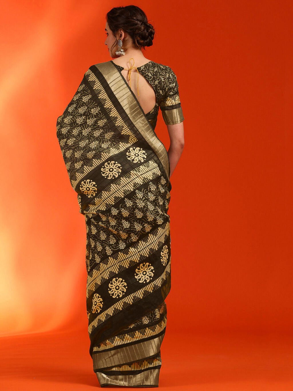 showcasing the beauty and craftsmanship of Traditional Saree.