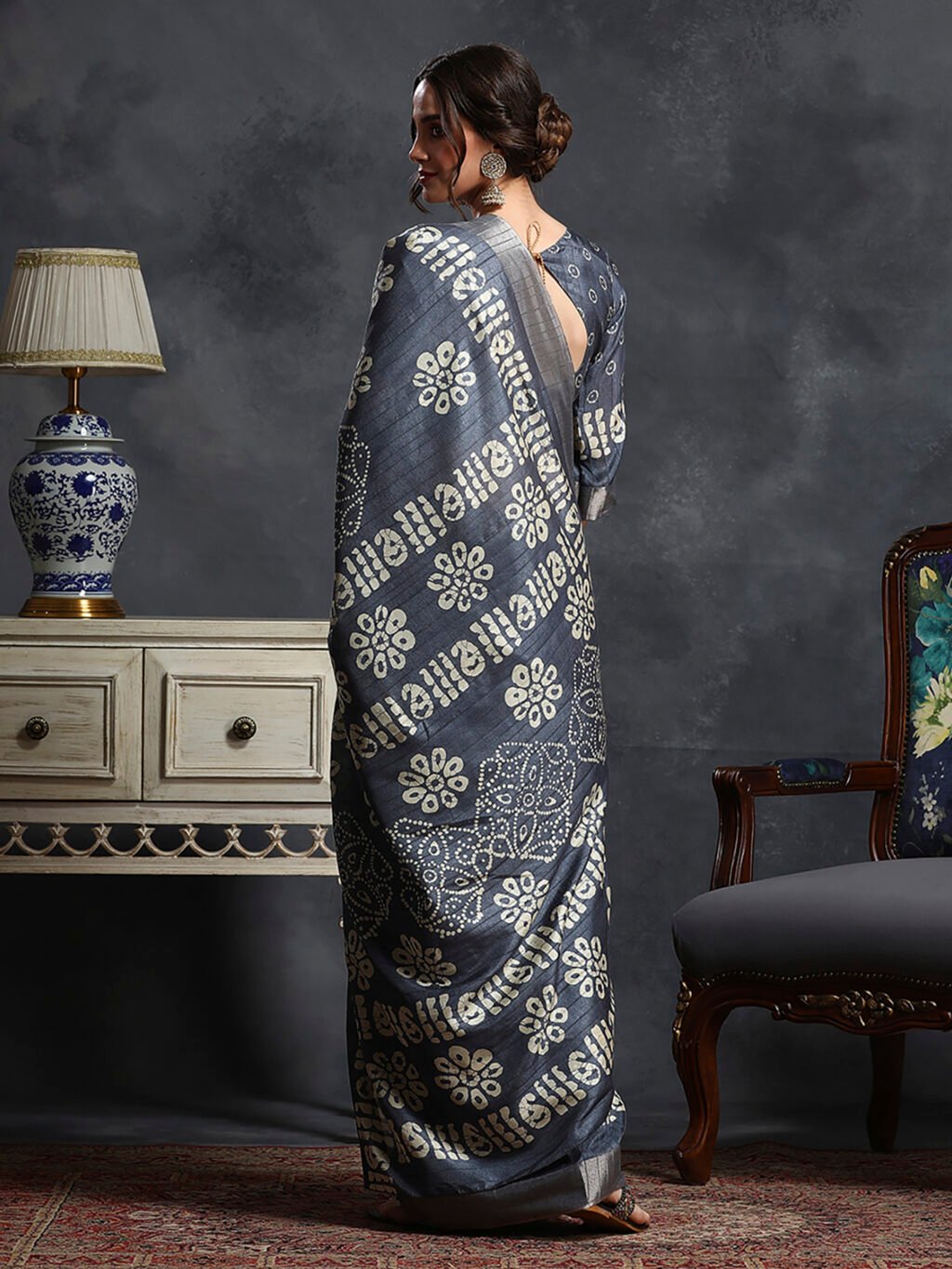 showcasing the beauty and craftsmanship of Traditional Saree.