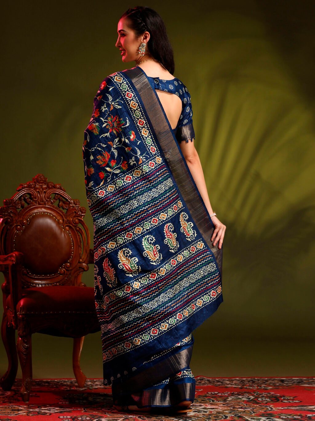 showcasing the beauty and craftsmanship of Party Wear Saree.
