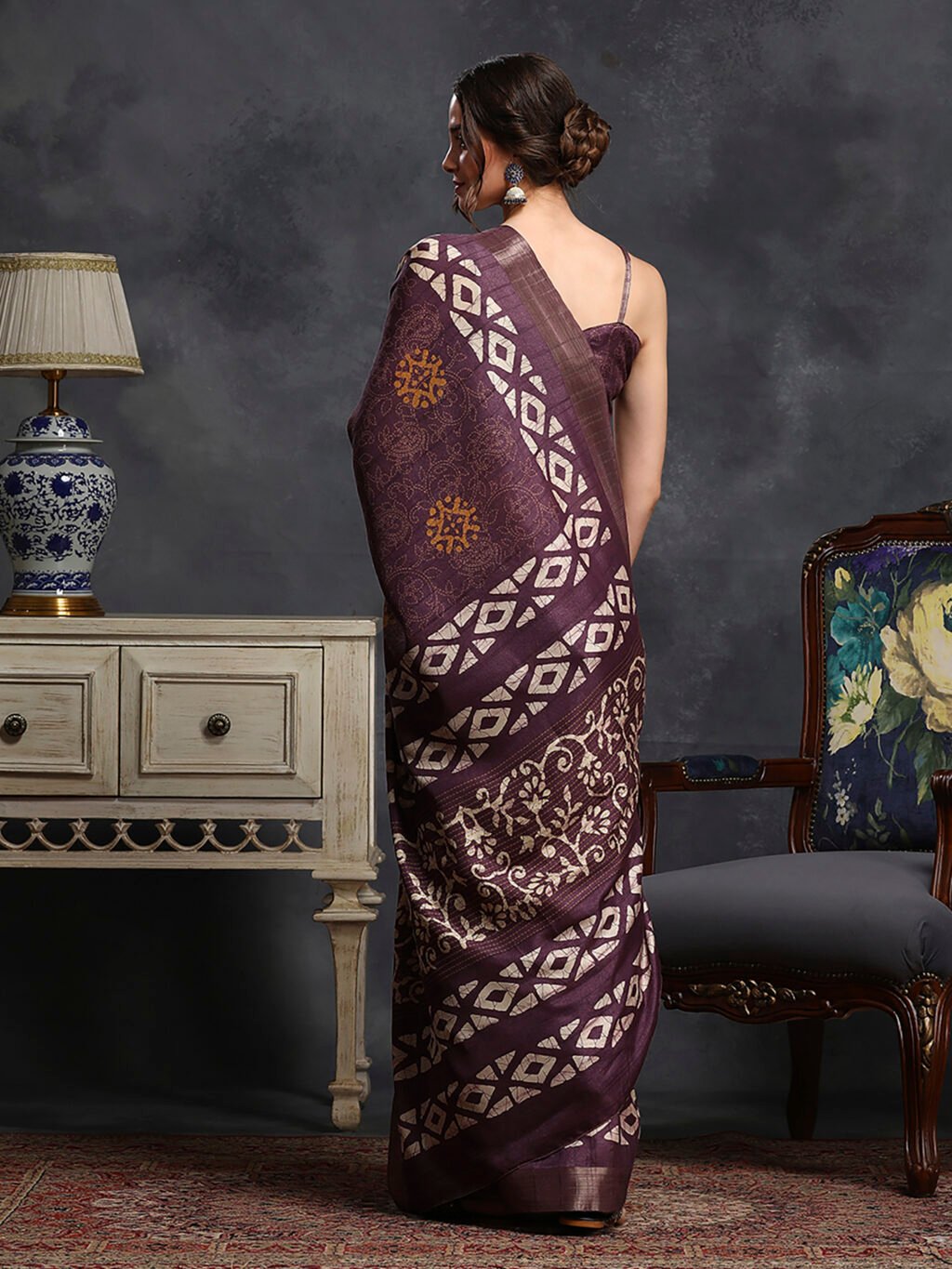 showcasing the beauty and craftsmanship of Traditional Saree.