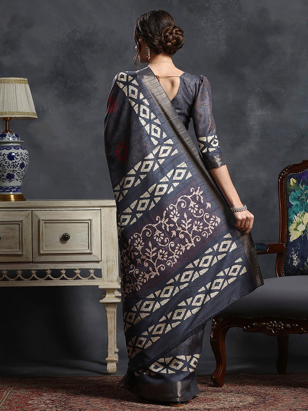 showcasing the beauty and craftsmanship of Traditional Saree.