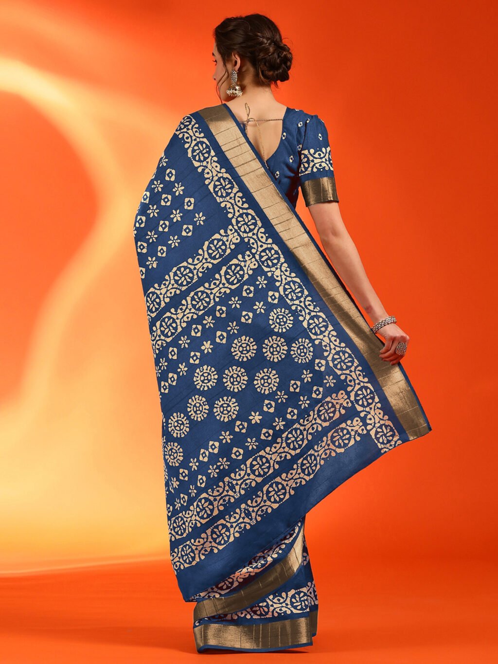 showcasing the beauty and craftsmanship of Designer Saree.