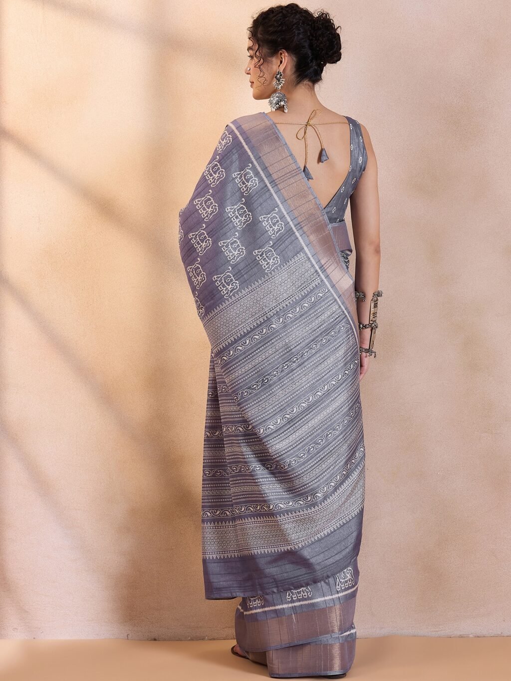 showcasing the beauty and craftsmanship of Festive Saree.