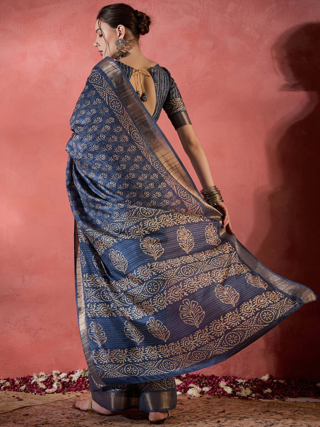 showcasing the beauty and craftsmanship of Party Wear Saree.