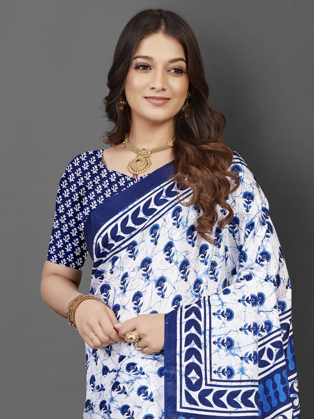 showcasing the beauty and craftsmanship of Silk Saree.