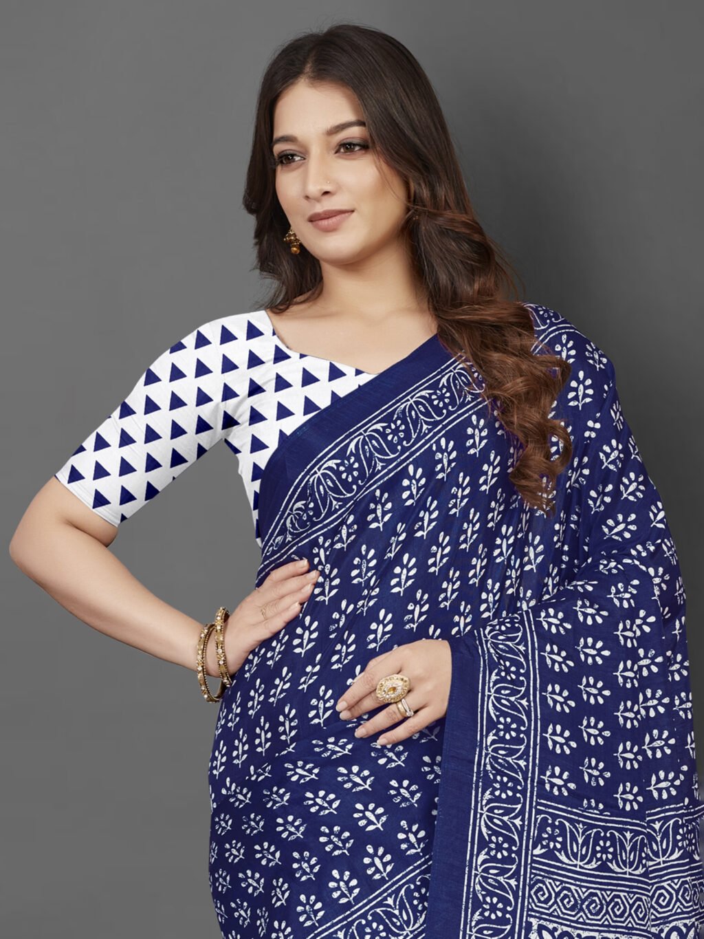 showcasing the beauty and craftsmanship of Party Wear Saree.