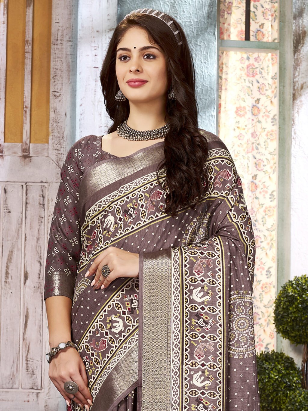 showcasing the beauty and craftsmanship of Festive Saree.