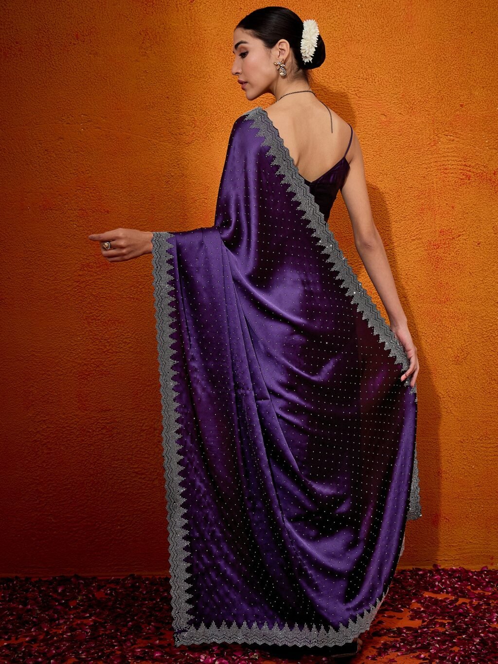 showcasing the beauty and craftsmanship of Party Wear Saree.