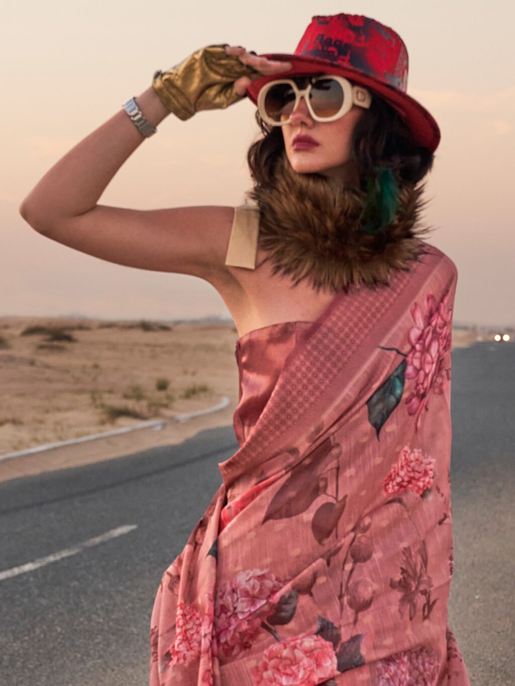 showcasing the beauty and craftsmanship of Festive Saree.