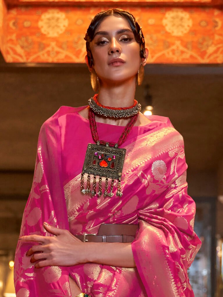 showcasing the beauty and craftsmanship of Traditional Saree.