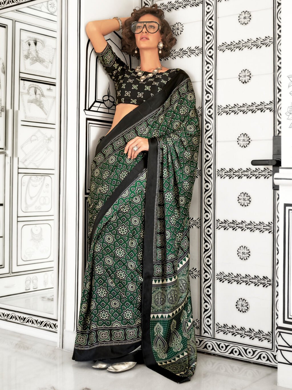 Image of Green Saree