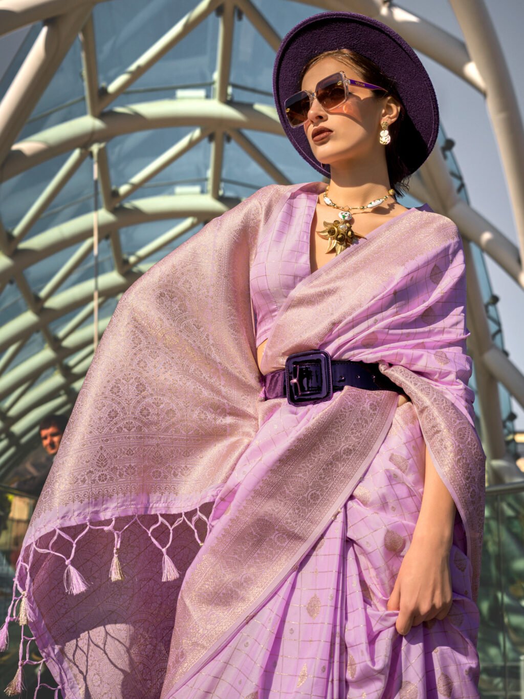 showcasing the beauty and craftsmanship of Festive Saree.