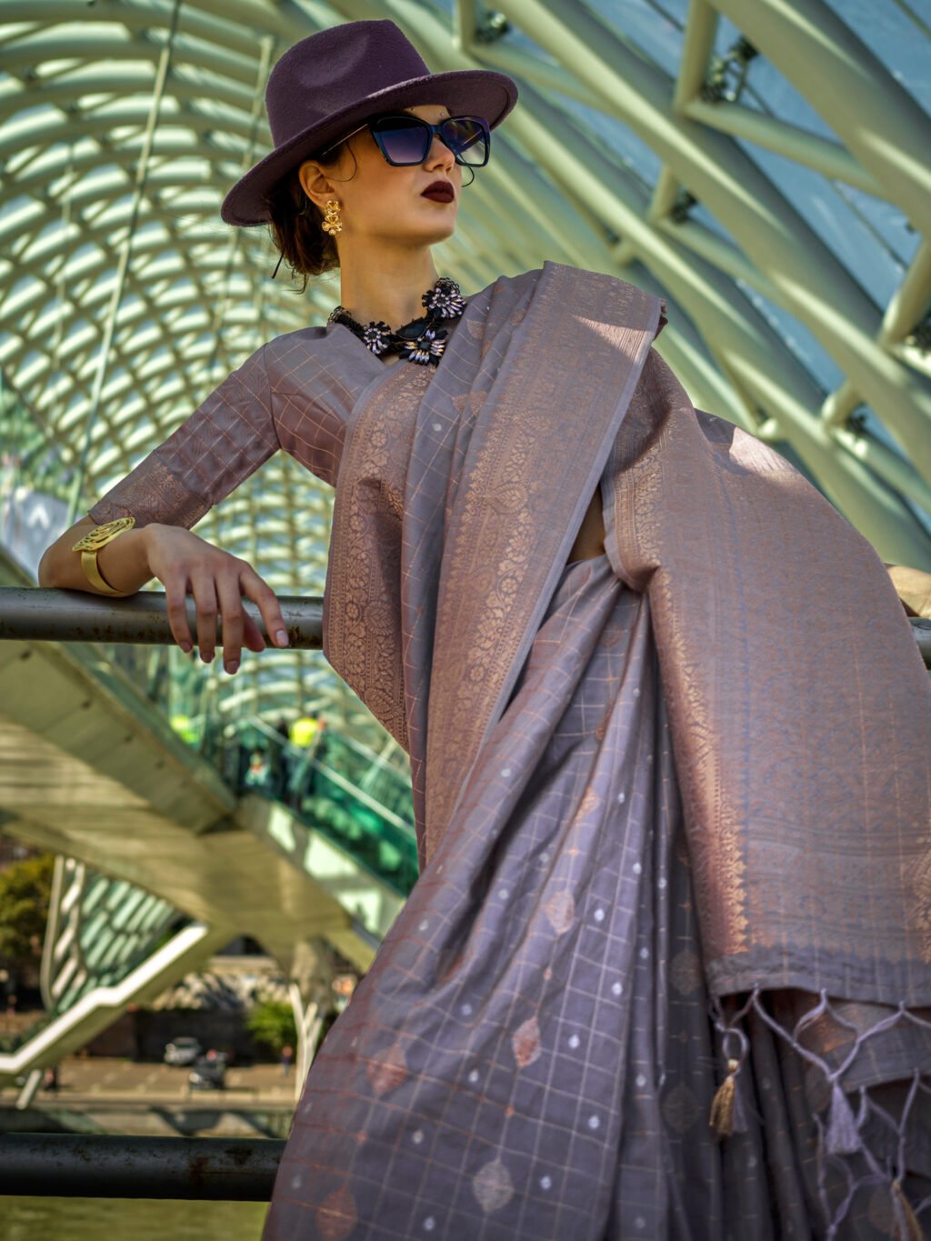 showcasing the beauty and craftsmanship of Traditional Saree.