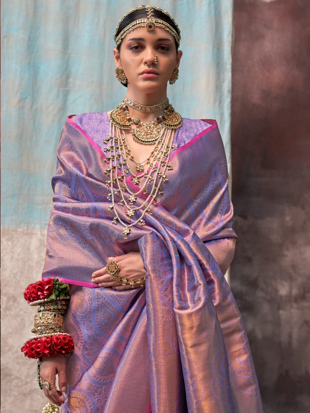 showcasing the beauty and craftsmanship of Festive Saree.