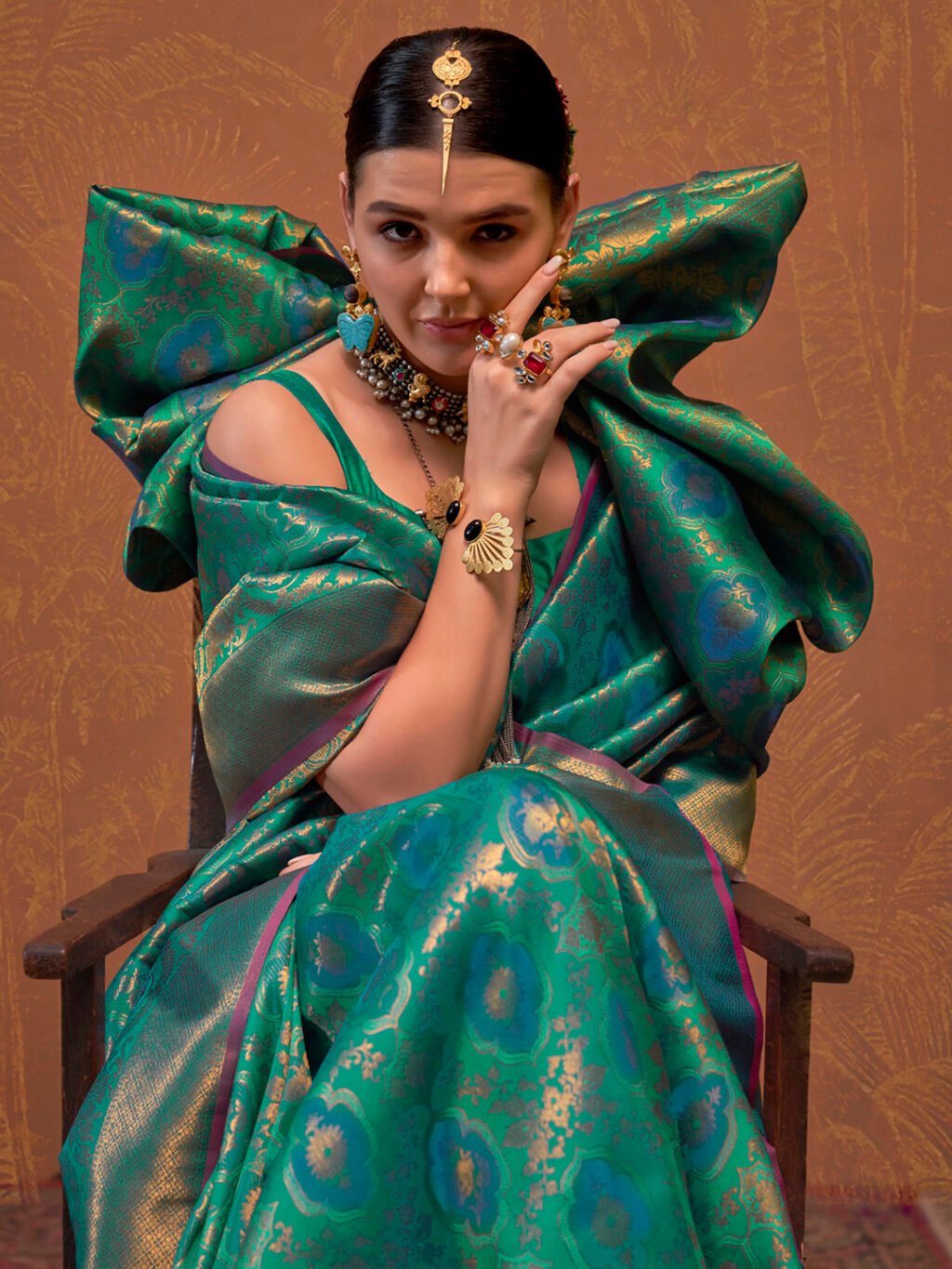 showcasing the beauty and craftsmanship of Traditional Saree.