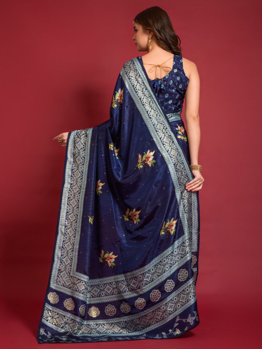showcasing the beauty and craftsmanship of Party Wear Saree.