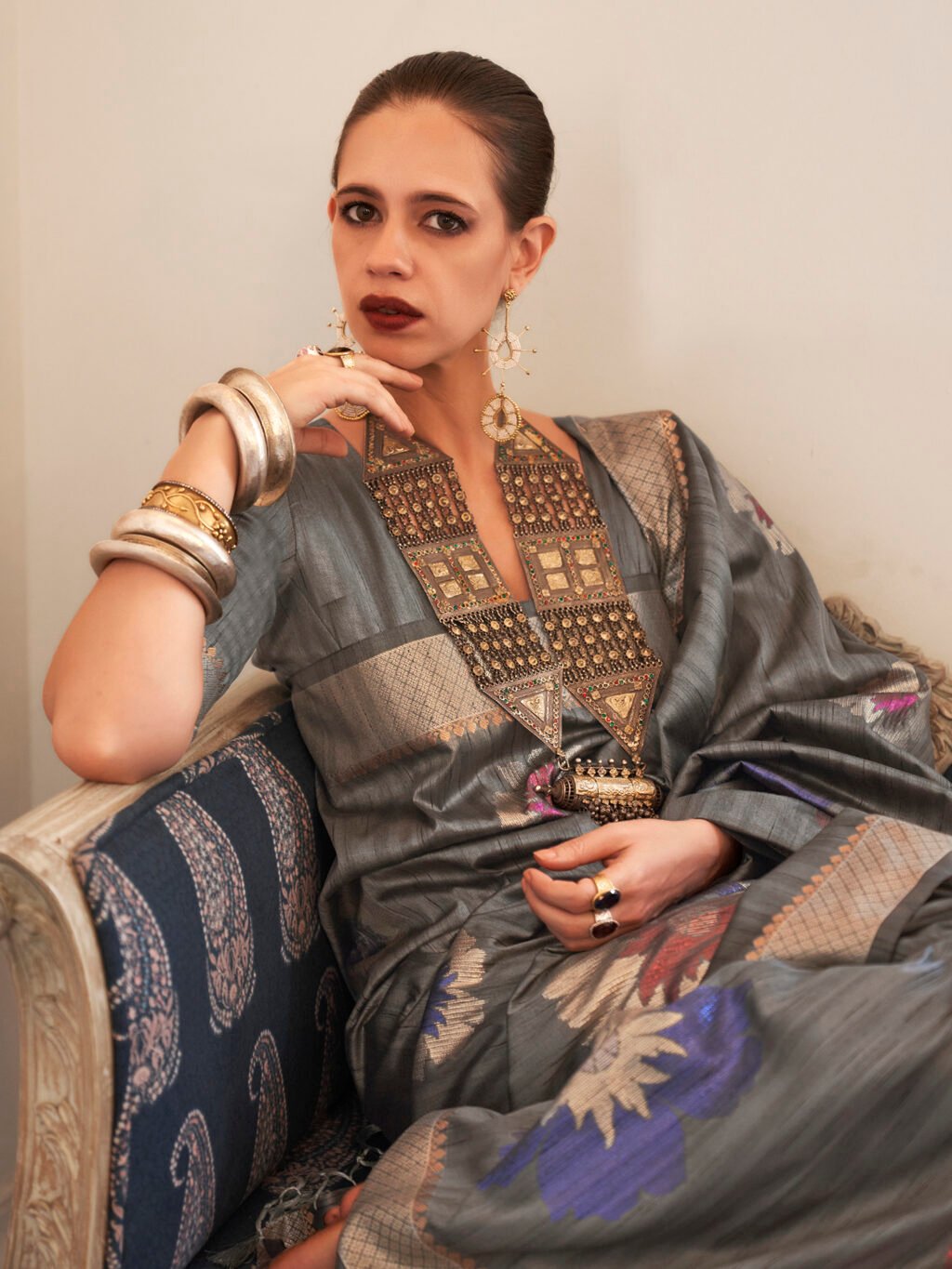 showcasing the beauty and craftsmanship of Festive Saree.