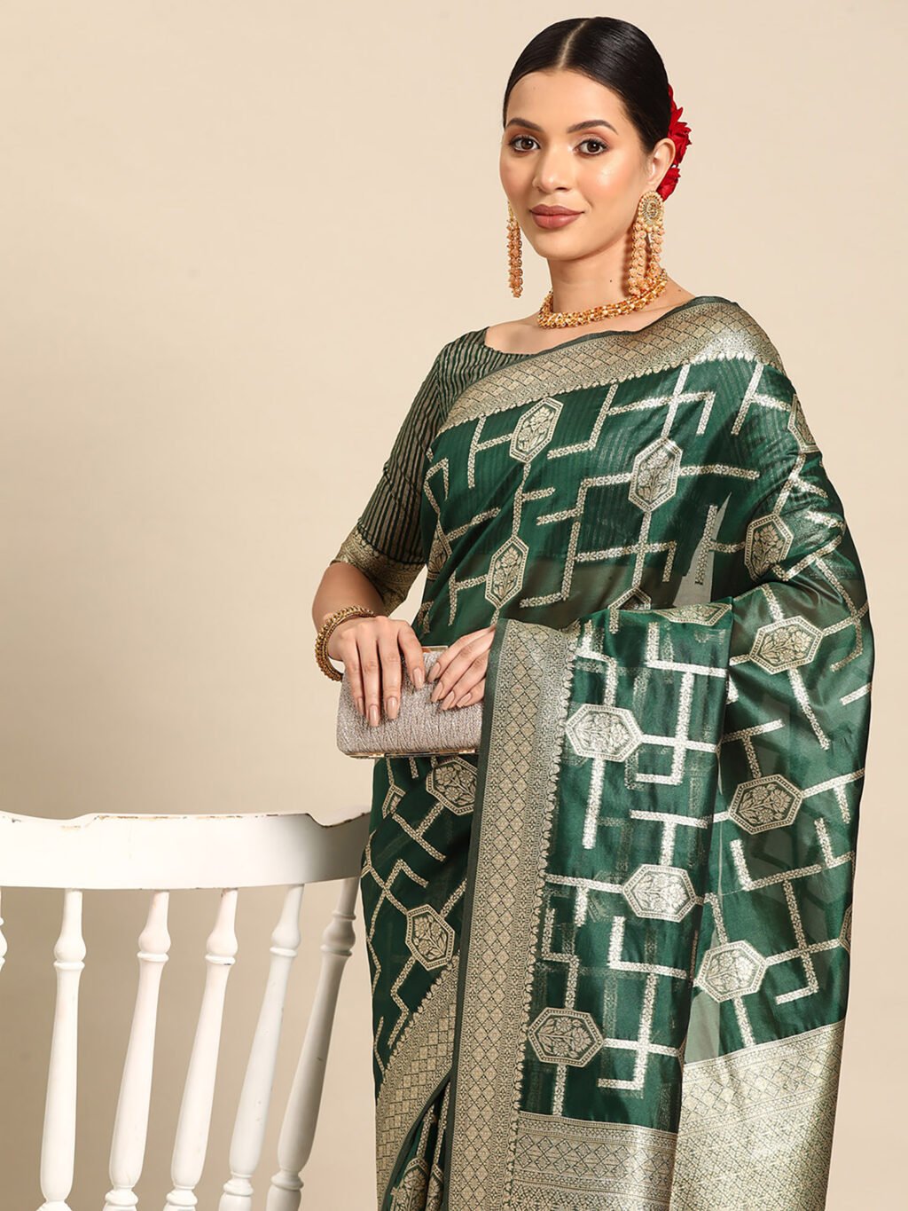 Image of Green Saree