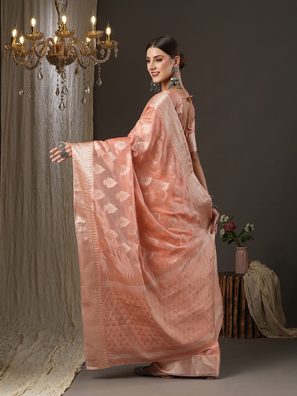 showcasing the beauty and craftsmanship of Traditional Saree.