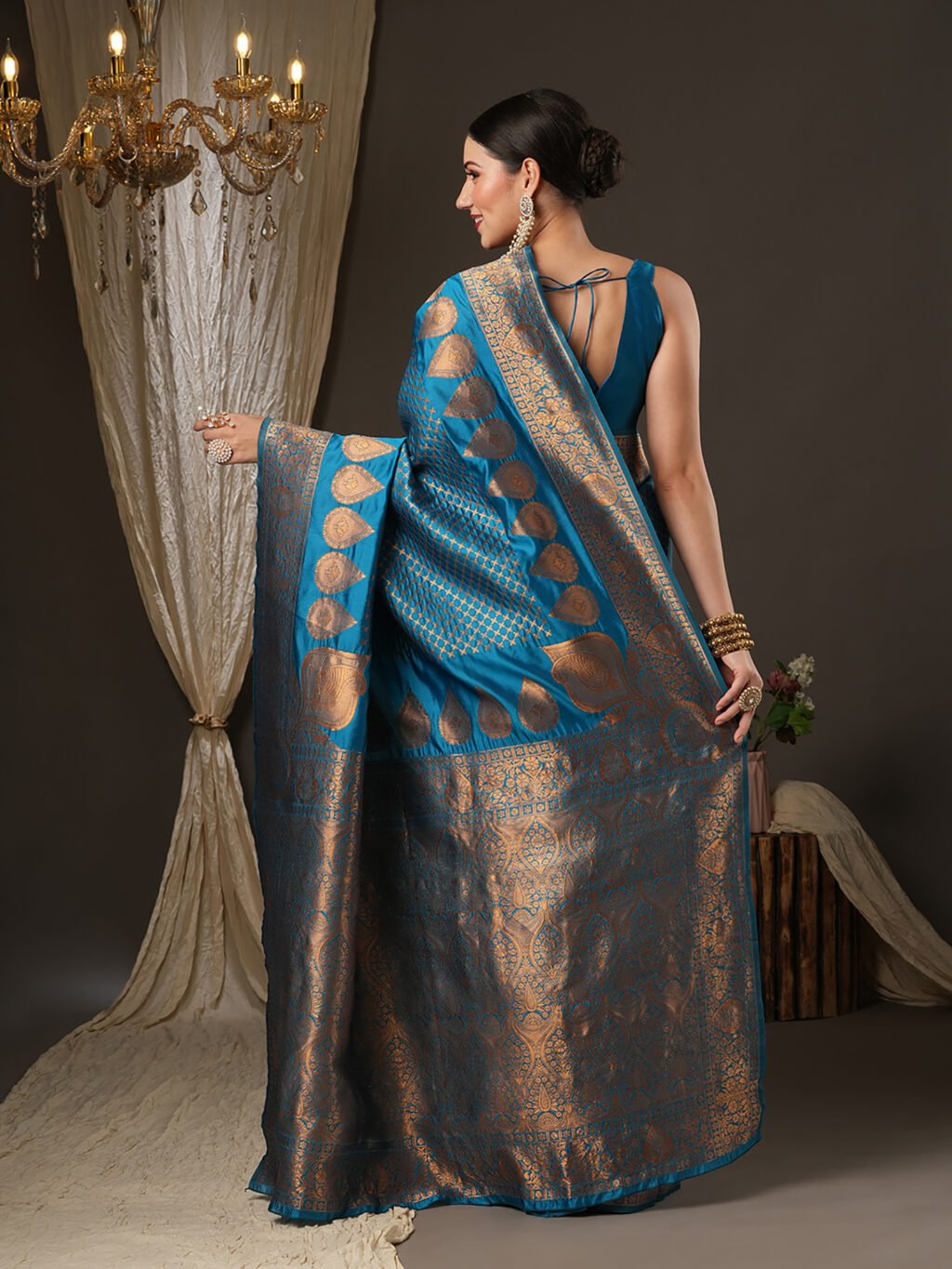 showcasing the beauty and craftsmanship of Traditional Saree.